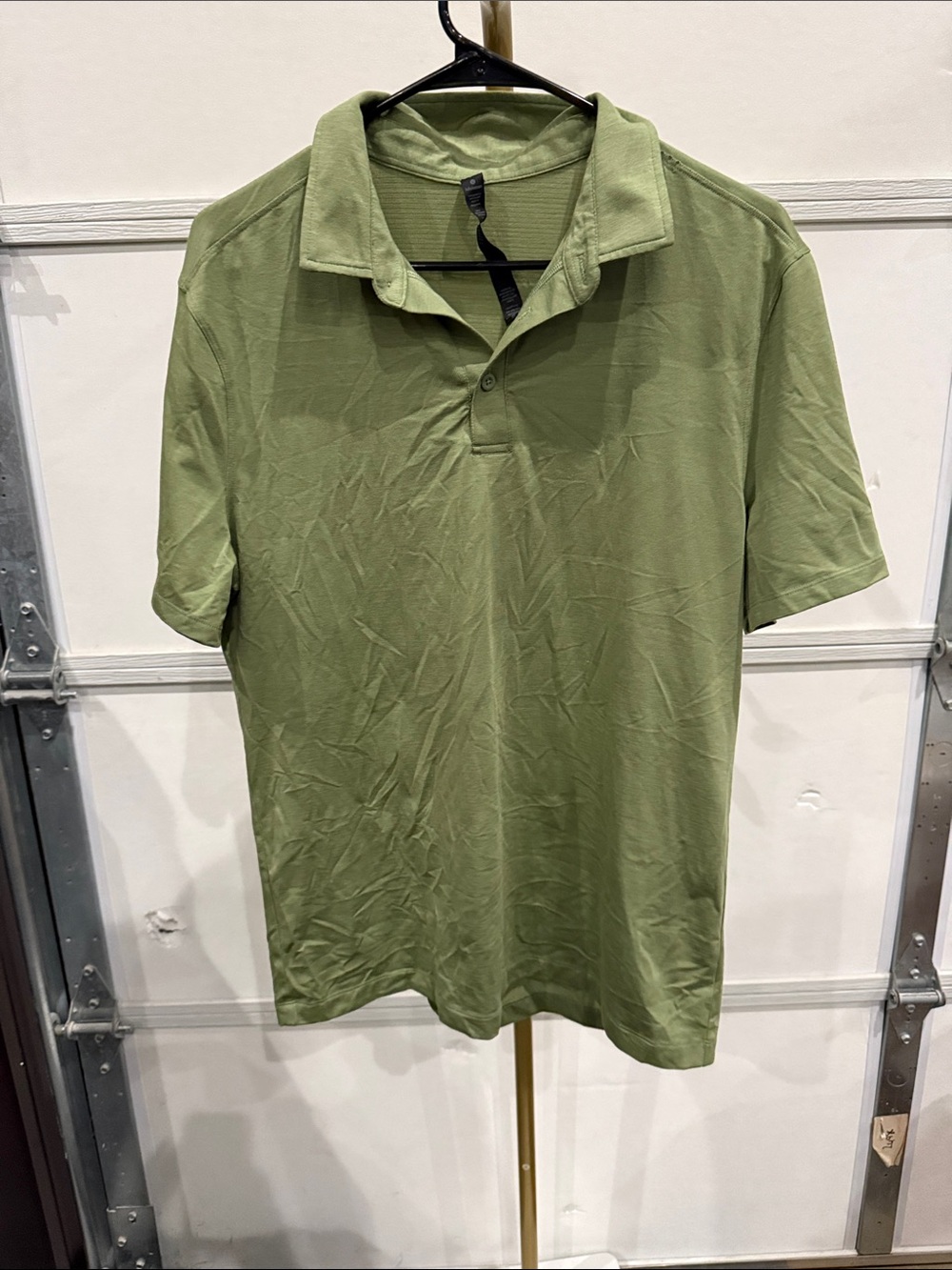 lululemon athletica Olive Green Short Sleeve Polo